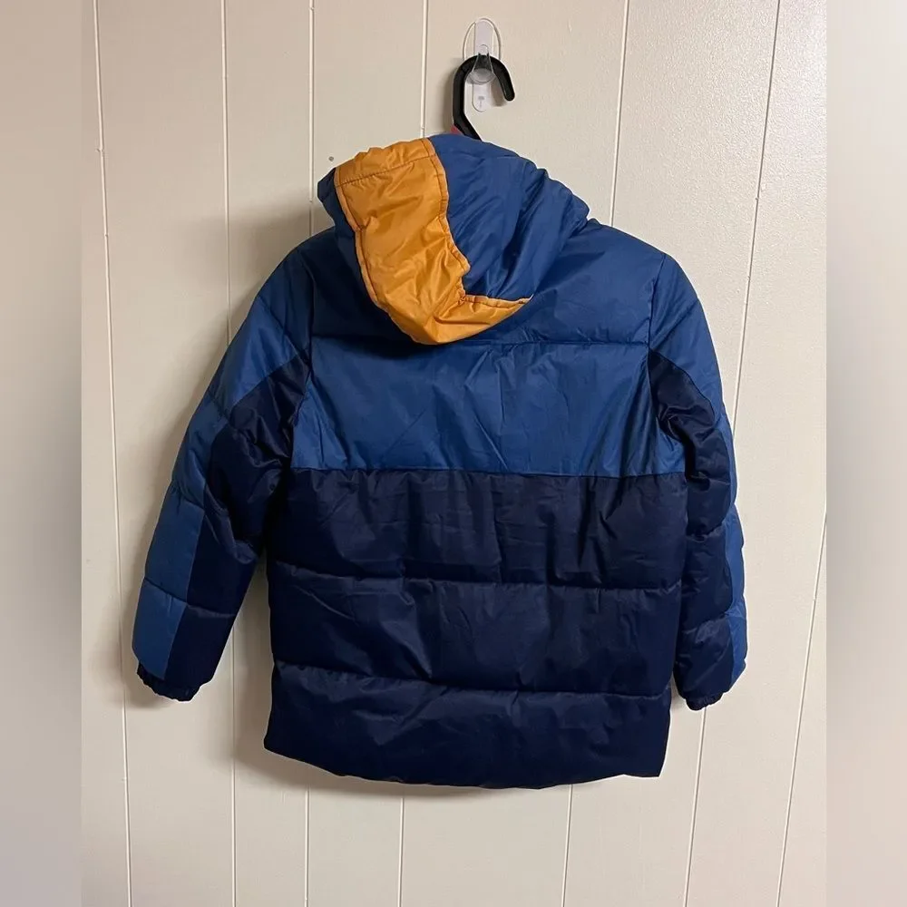 Perry Ellis Boys Puffer Jacket Fleece Linen Coat Sz 10/12